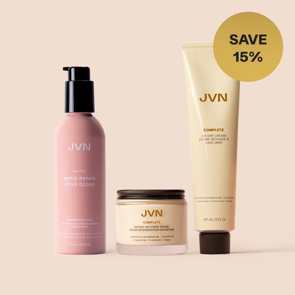 JVN sets product Strong & Shiny Style Set Strong & Shiny Style Set sulfate-free silicone-free sustainable