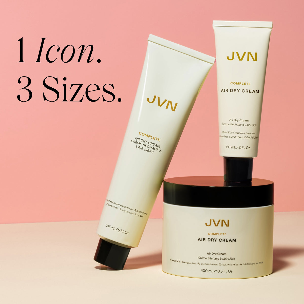 Complete Air Dry Cream Jumbo | Styling Cream For Curly & Wavy Hair | JVN