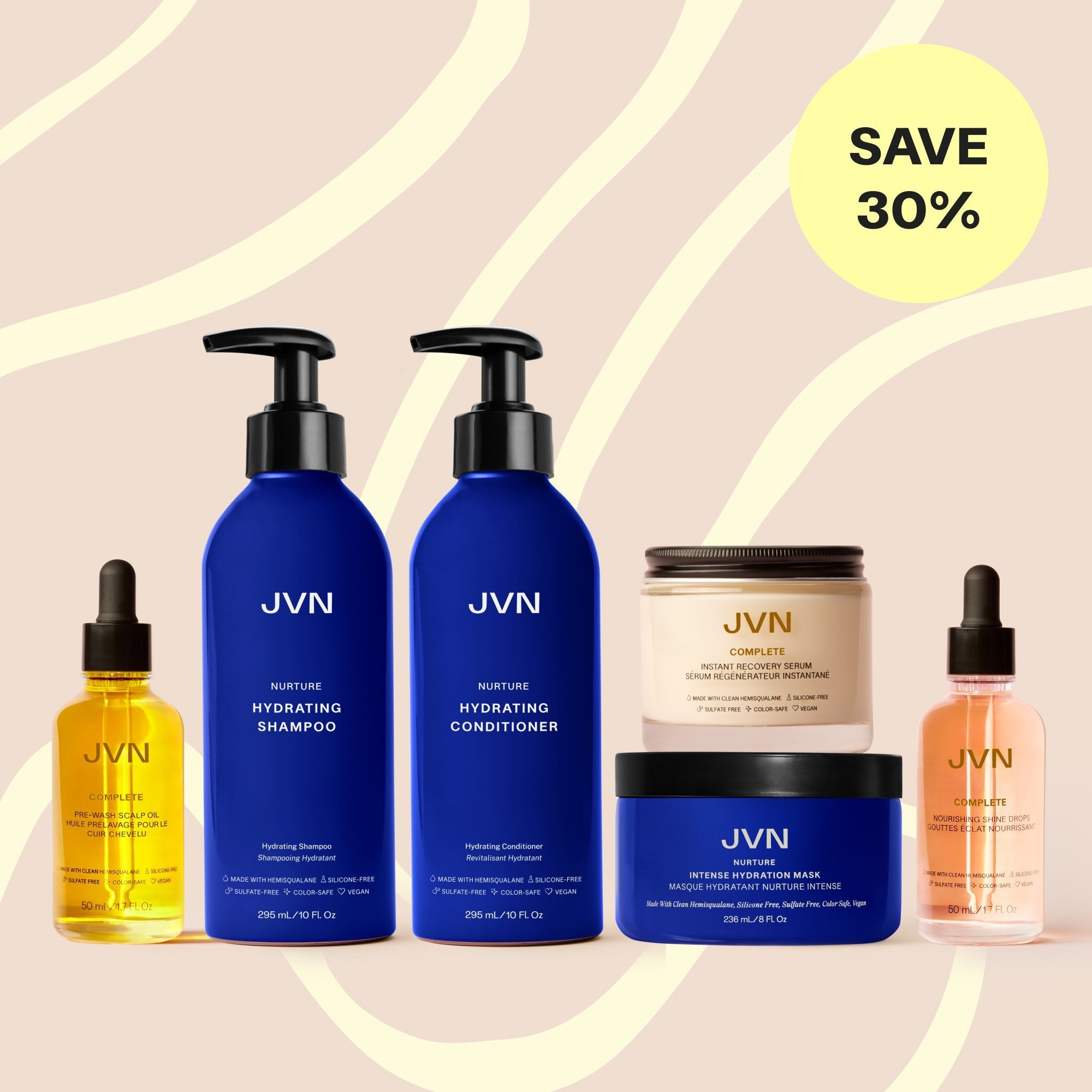 JVN Hair Give Mom’s Hair A Drink Set sulfate-free silicone-free sustainable