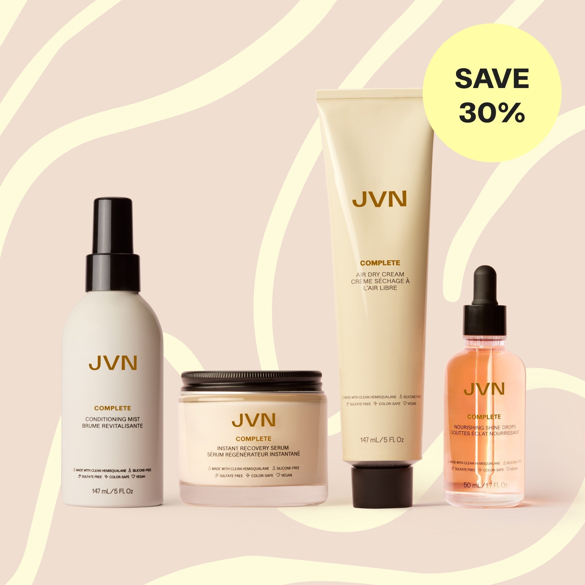 JVN Hair Keep Frizz Out Of Mom's Biz Set sulfate-free silicone-free sustainable