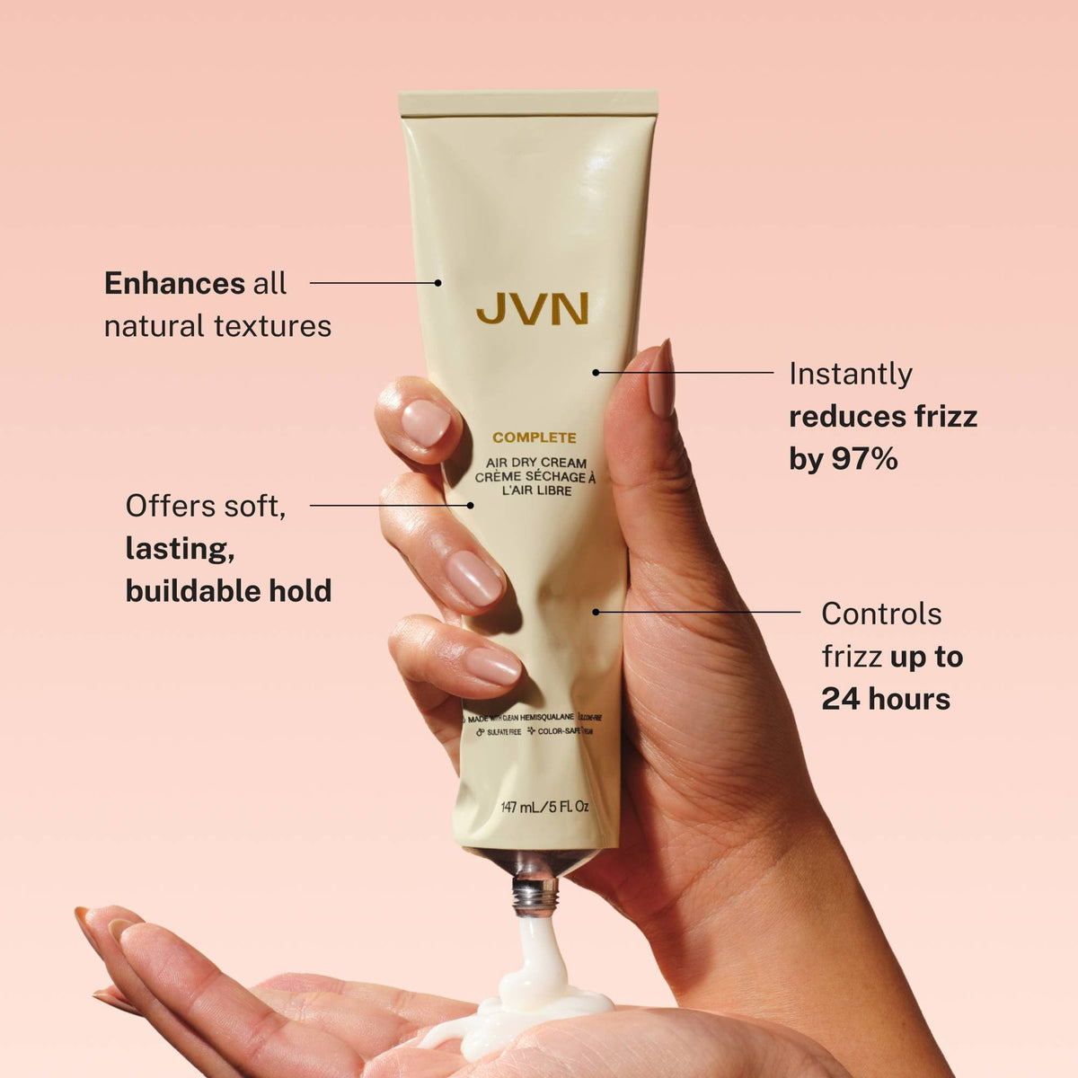 Complete Air Dry Cream | Styling Cream For Curly & Wavy Hair | JVN
