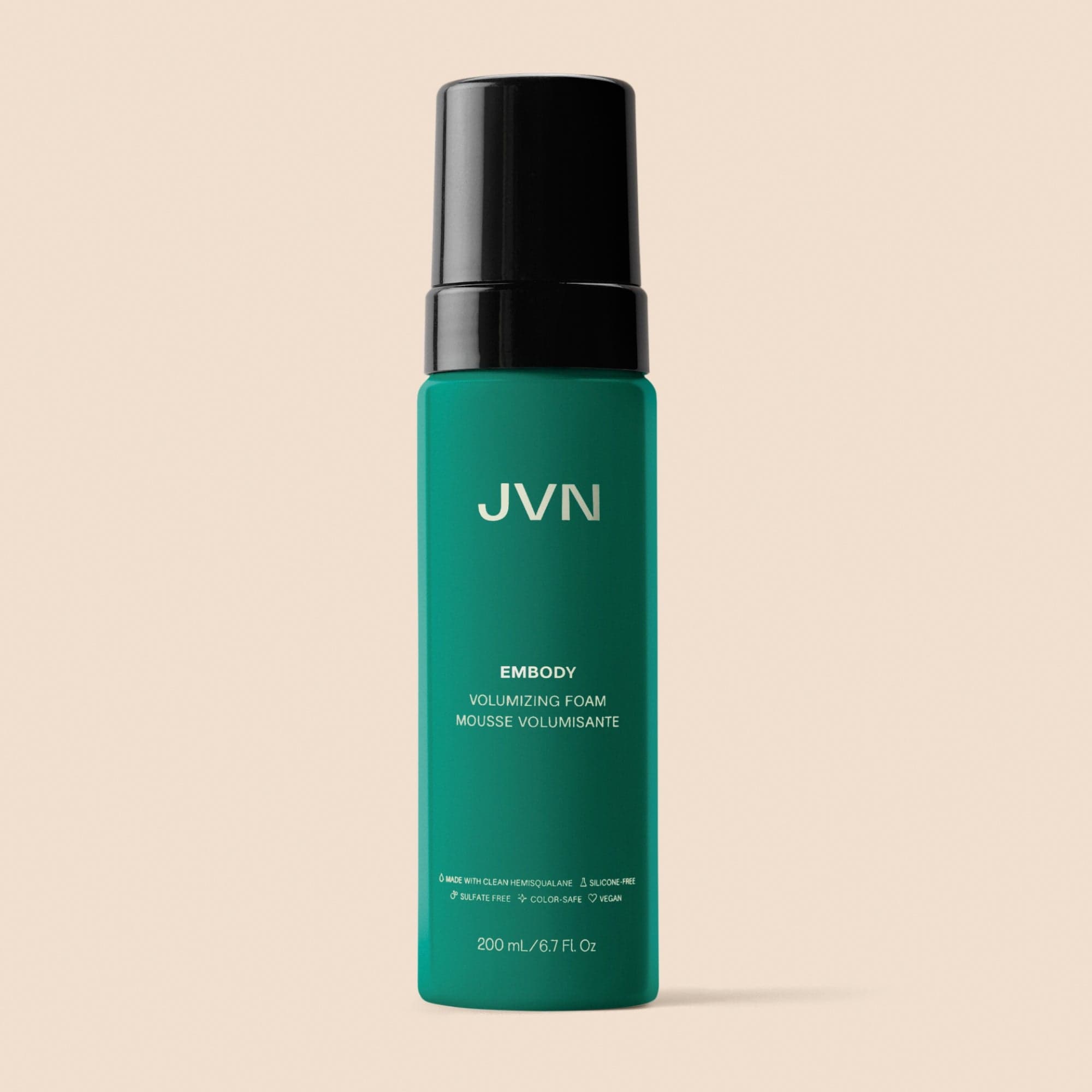 JVN Styler Embody Volumizing Foam sulfate-free silicone-free sustainable
