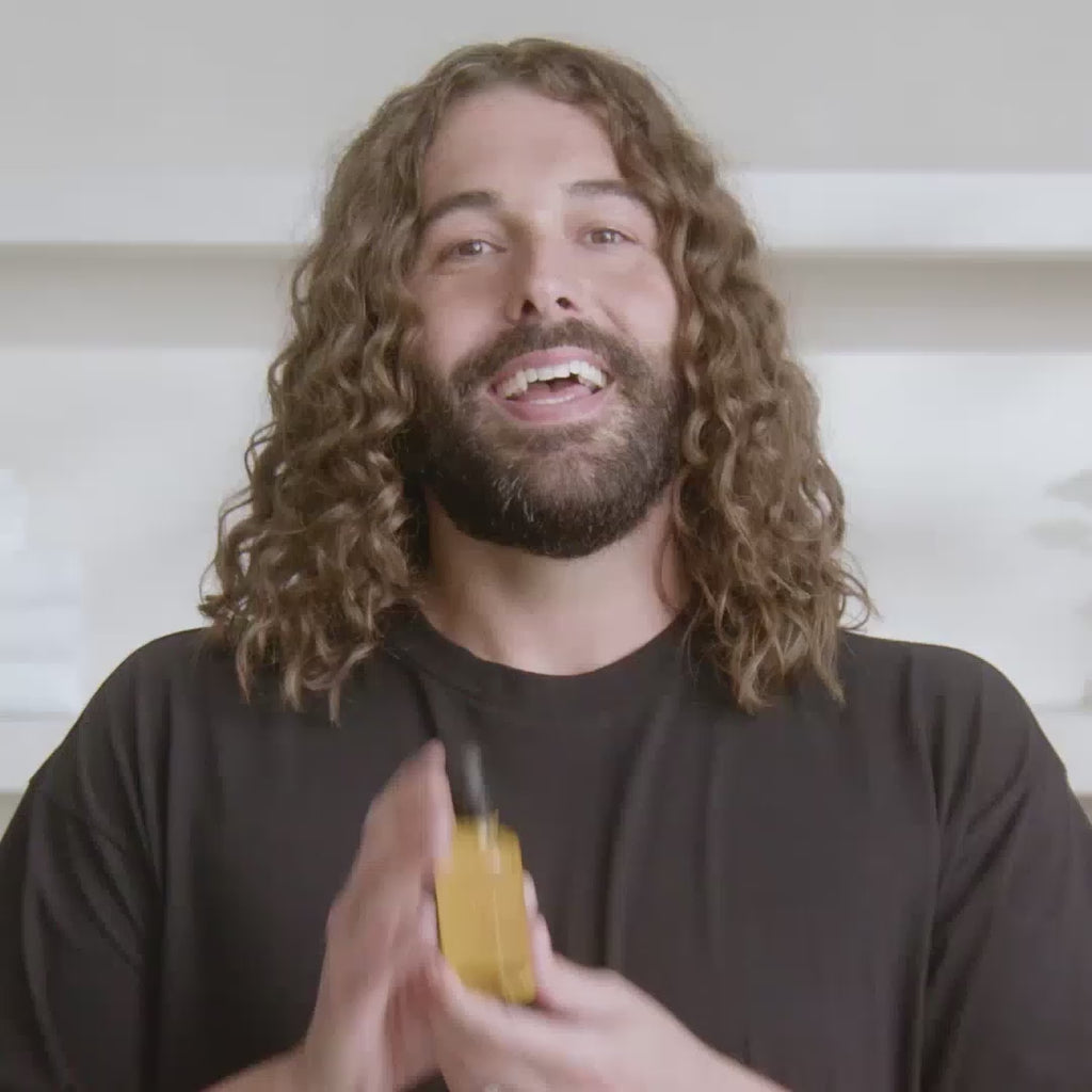 Video of JVN Hair founder Jonathan Van Ness explaining Pre-Wash Scalp Oil 